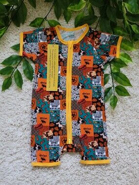 Baby Boy Western Blue Collar Romper (Shortie) (12-18 Months)